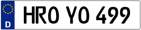 Trailer License Plate
